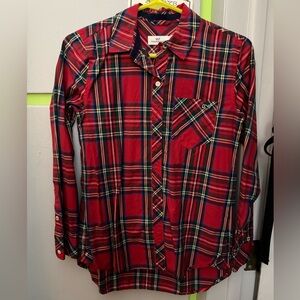 Vineyard vines womens plaid button down shirt